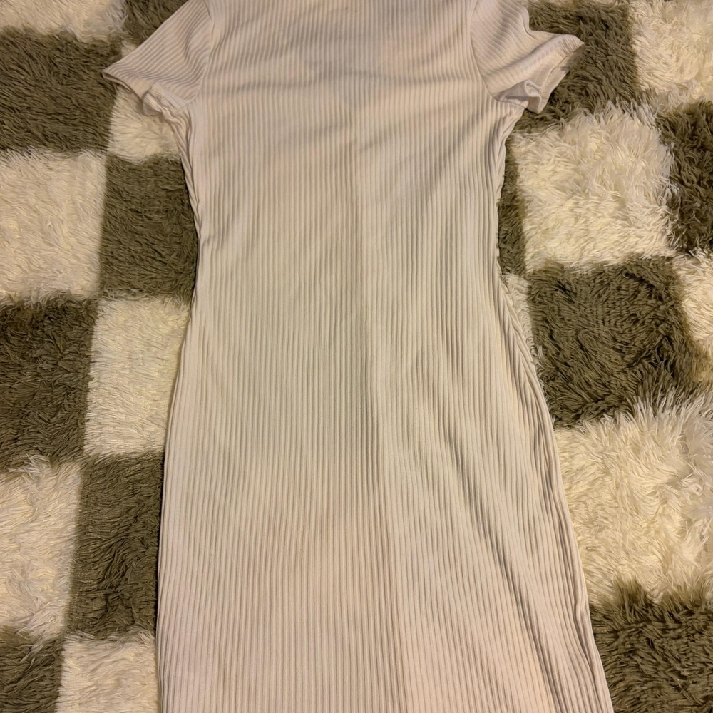 Guess White Striped Midi Dress - Picture 4 of 4